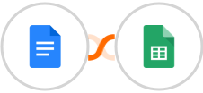 Google Docs + Google Sheets Integration