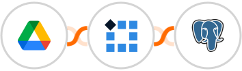 Google Drive + PixelMe  + PostgreSQL Integration