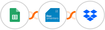 Google Sheets + Documentero + Dropbox Integration