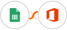 Google Sheets + Microsoft Office 365 Integration