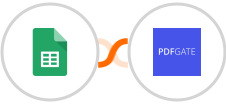Google Sheets + PDFGate Integration