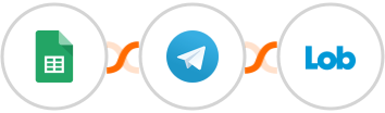 Google Sheets + Telegram + Lob Integration