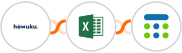 Howuku + Microsoft Excel + Teamup Calendar Integration