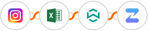 Instagram Lead Ads + Microsoft Excel + WA Toolbox + Zulip Integration