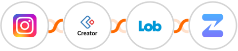 Instagram Lead Ads + Zoho Creator + Lob + Zulip Integration