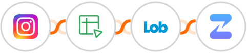 Instagram Lead Ads + Zoho Sheet + Lob + Zulip Integration