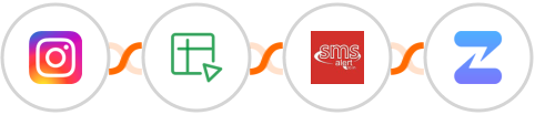 Instagram Lead Ads + Zoho Sheet + SMS Alert + Zulip Integration