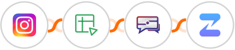 Instagram Lead Ads + Zoho Sheet + SMS Idea + Zulip Integration