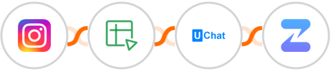Instagram Lead Ads + Zoho Sheet + UChat + Zulip Integration
