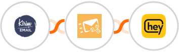 Kirim.Email + Clearout + Heymarket SMS Integration