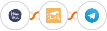 Kirim.Email + Clearout + Telegram Integration