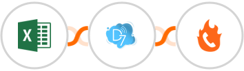 Microsoft Excel + D7 SMS + PhoneBurner Integration