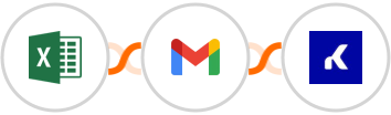 Microsoft Excel + Gmail + Kommo (amoCRM) Integration