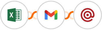 Microsoft Excel + Gmail + Mailgun Integration