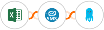 Microsoft Excel + sendSMS + Builderall Mailingboss Integration