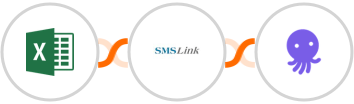 Microsoft Excel + SMSLink  + EmailOctopus Integration
