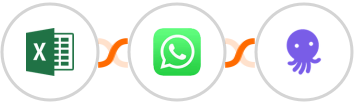 Microsoft Excel + WhatsApp + EmailOctopus Integration