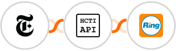 New York Times + HTML/CSS to Image + RingCentral Integration