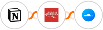 Notion + SMS Alert + Mailercloud Integration