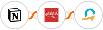 Notion + SMS Alert + Quentn Integration