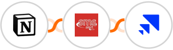 Notion + SMS Alert + Saleshandy Integration