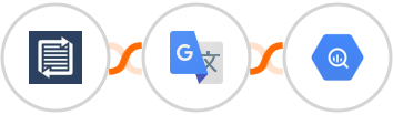 Phaxio + Google Translate + Google BigQuery Integration