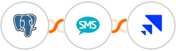 PostgreSQL + Burst SMS + Saleshandy Integration