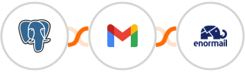 PostgreSQL + Gmail + Enormail Integration