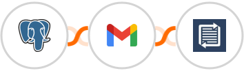 PostgreSQL + Gmail + Phaxio Integration