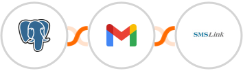 PostgreSQL + Gmail + SMSLink  Integration