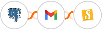 PostgreSQL + Gmail + Stannp Integration
