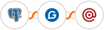 PostgreSQL + Gravitec.net + Mailgun Integration