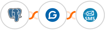 PostgreSQL + Gravitec.net + sendSMS Integration