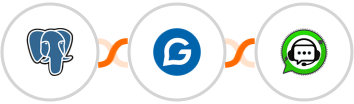 PostgreSQL + Gravitec.net + WhatsGrow Integration