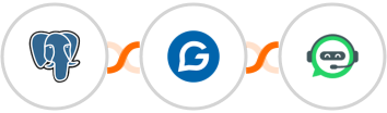 PostgreSQL + Gravitec.net + WhatsRise Integration