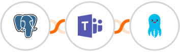 PostgreSQL + Microsoft Teams + Builderall Mailingboss Integration