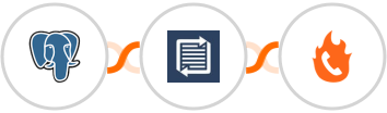 PostgreSQL + Phaxio + PhoneBurner Integration