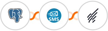 PostgreSQL + sendSMS + Benchmark Email Integration