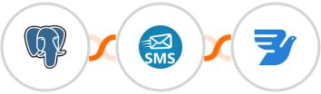 PostgreSQL + sendSMS + MessageBird Integration