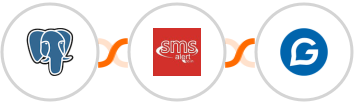 PostgreSQL + SMS Alert + Gravitec.net Integration