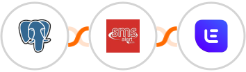PostgreSQL + SMS Alert + Lemlist Integration