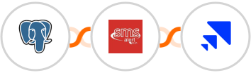 PostgreSQL + SMS Alert + Saleshandy Integration