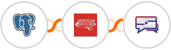 PostgreSQL + SMS Alert + SMS Idea Integration