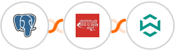 PostgreSQL + SMS Alert + WA Toolbox Integration