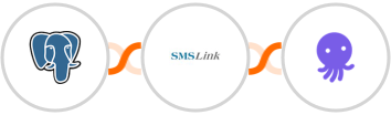 PostgreSQL + SMSLink  + EmailOctopus Integration