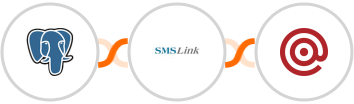 PostgreSQL + SMSLink  + Mailgun Integration
