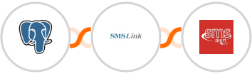PostgreSQL + SMSLink  + SMS Alert Integration