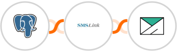 PostgreSQL + SMSLink  + SMTP Integration
