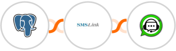 PostgreSQL + SMSLink  + WhatsGrow Integration