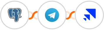 PostgreSQL + Telegram + Saleshandy Integration